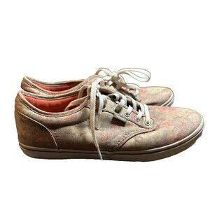 Vans Women's Shoes 9.5 Floral Print Multicolor Low Top Old Skool Sneakers RARE!